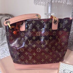 Copy LV Tote Bag - Brown and Orange